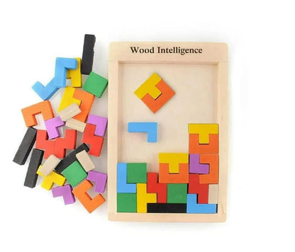 Funblast 3D Wooden Tangram Jigsaw Puzzle